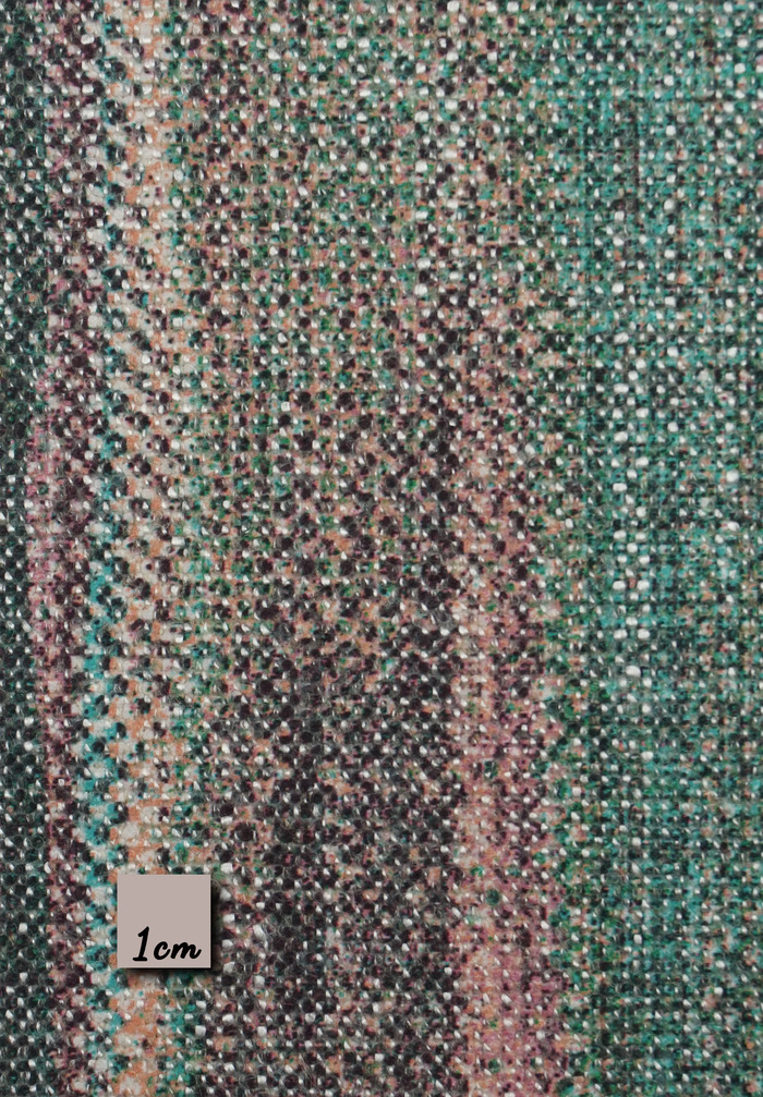 SARIT - PINK / GREEN / DARK COFFEE