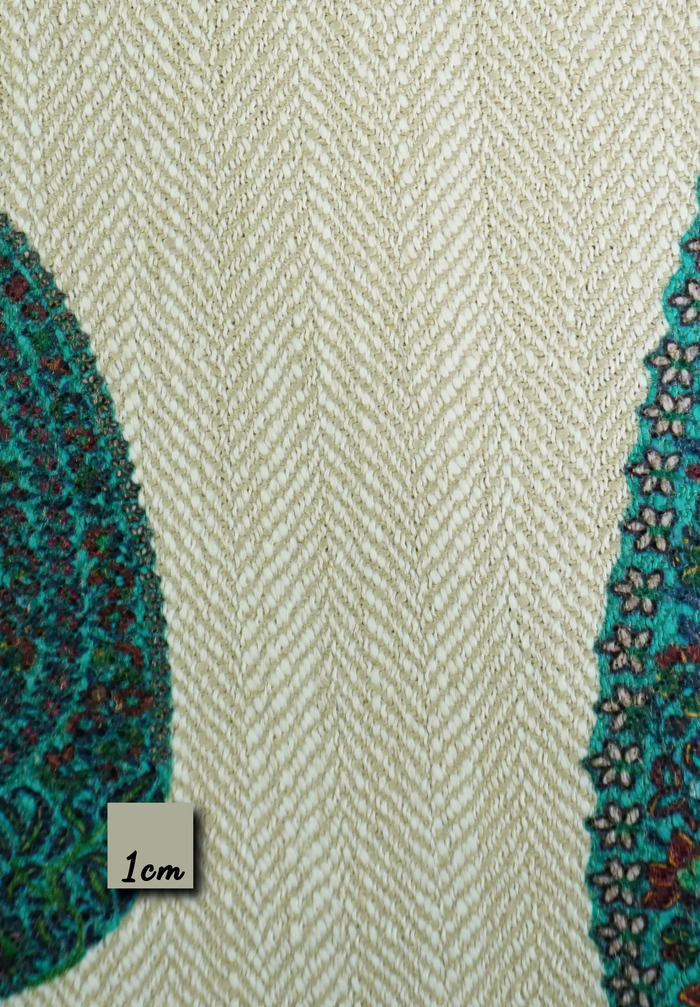 TARUVAR - BEIGE / PEACOCK GREEN